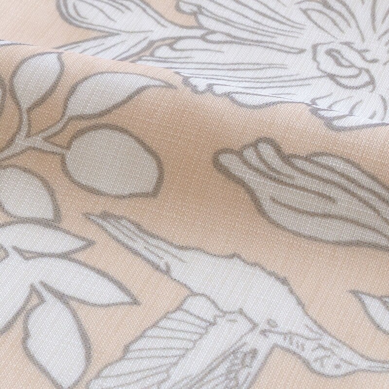 ボニー カフェカーテン JE-92851 オレンジ ｜ジャストカーテン