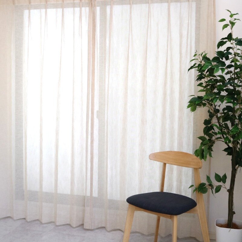 ソイル レースカーテン JE-92869 ベージュ ｜ジャストカーテン