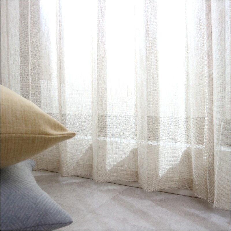 ソイル レースカーテン JE-92869 ベージュ ｜ジャストカーテン