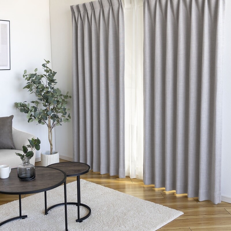 レヴィ カーテン JE-98064 ライトグレー ｜ジャストカーテン