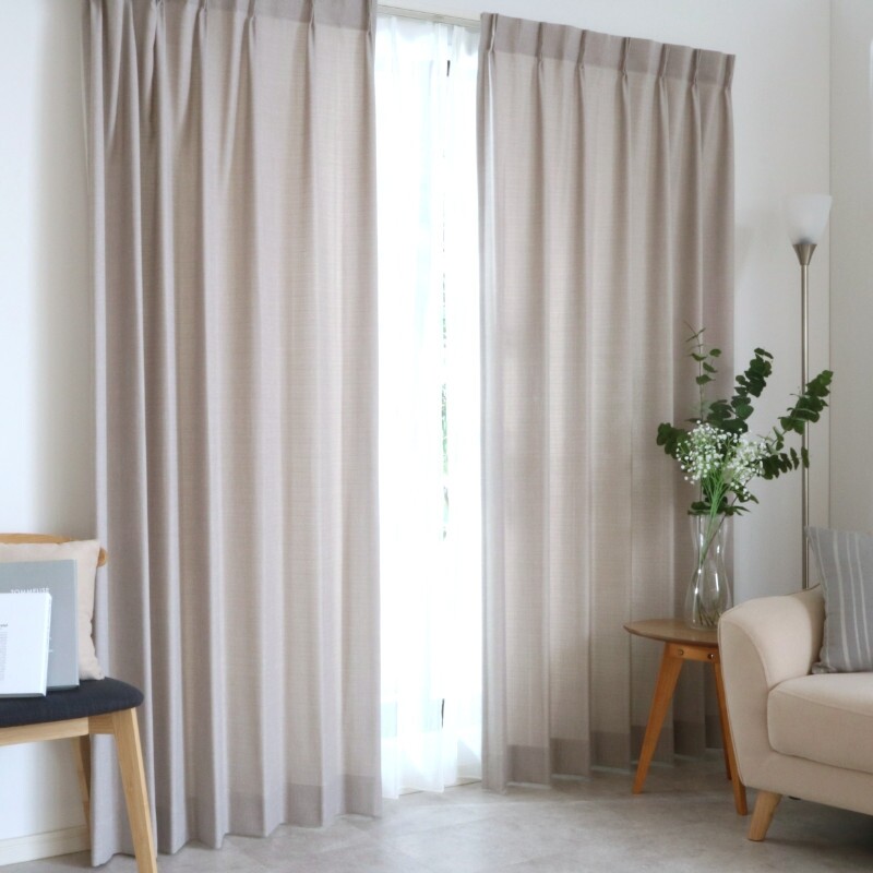 ヘーゼル カーテン JD-98088 グレージュ ｜ジャストカーテン