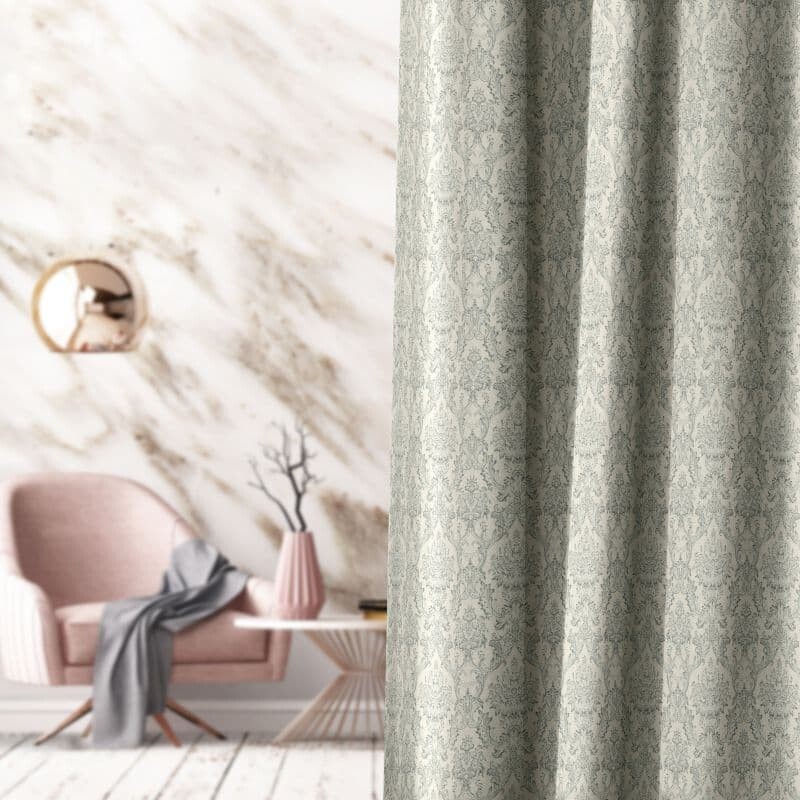アラビアンダマスク カーテン JD-12238 グレー ｜ジャストカーテン