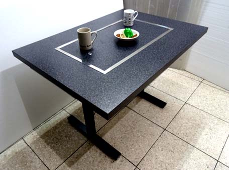 お好み焼きテーブル 鉄板焼きテーブル 手造り上鉄板