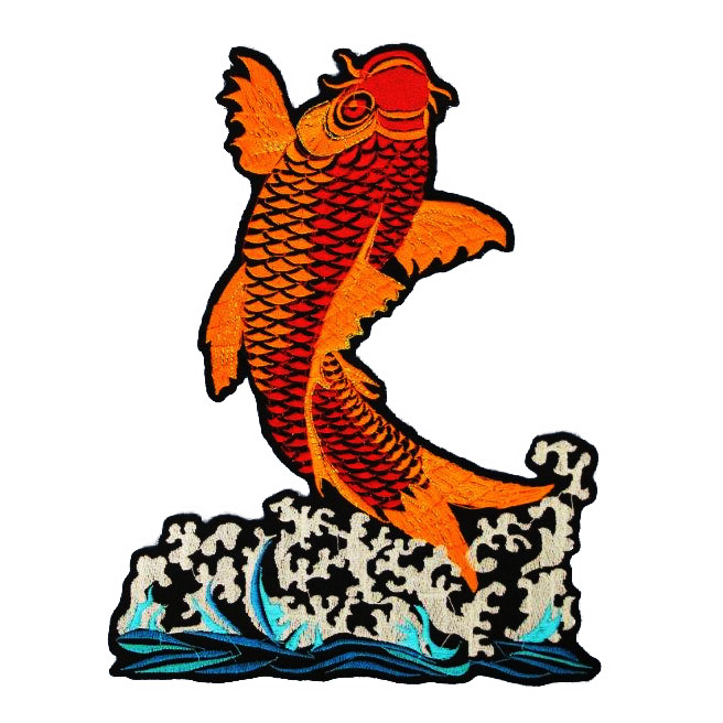 刺繍ワッペン大 「鯉」｜変形学生服・特攻服の通販【コーソ】