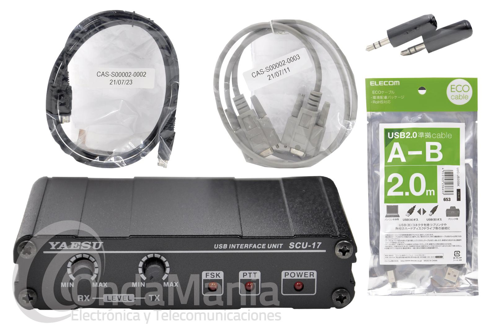 YAESU SCU-17 INTERFAZ USB PARA FT-450/818/857/897/891/3000/5000/FT