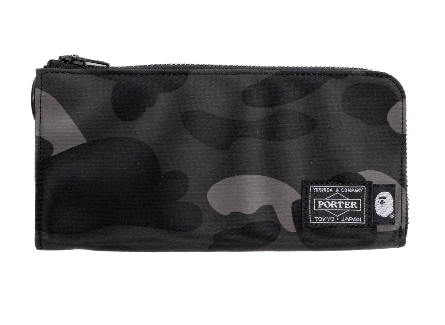 A Bathing Ape Porter Color Camo Long Wallet in Black – Oneness
