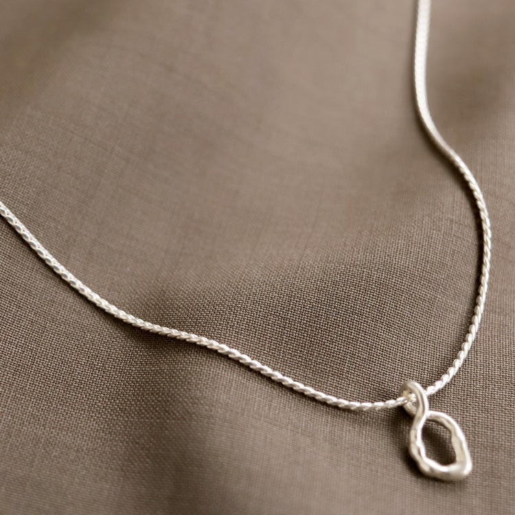 ツイストチェーンネックレス SV 50cm