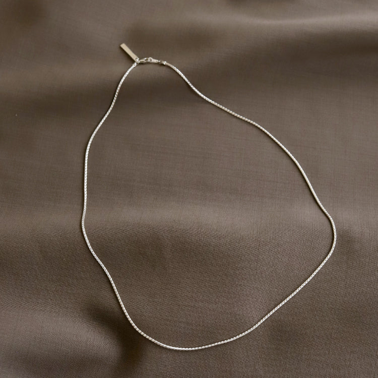 ツイストチェーンネックレス SV 50cm