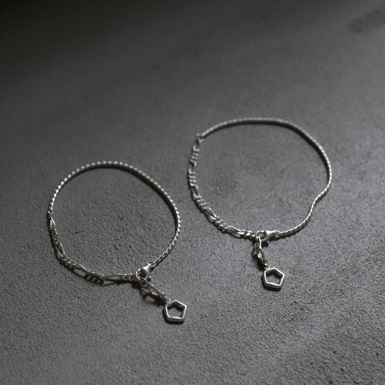 シェードコンビチェーンブレスレット SV-S-