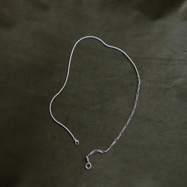 シェードコンビチェーンネックレス SV