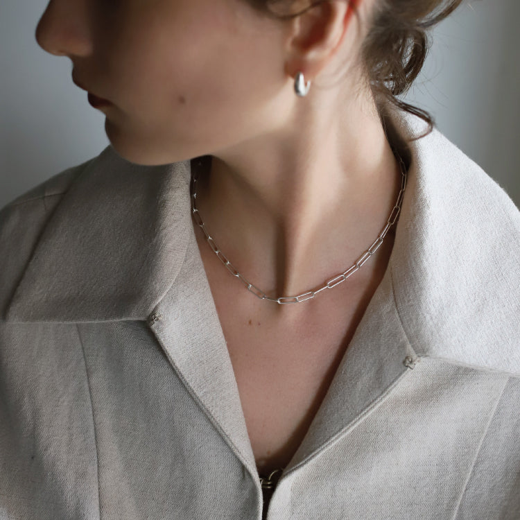 レクトチェーンネックレス SV