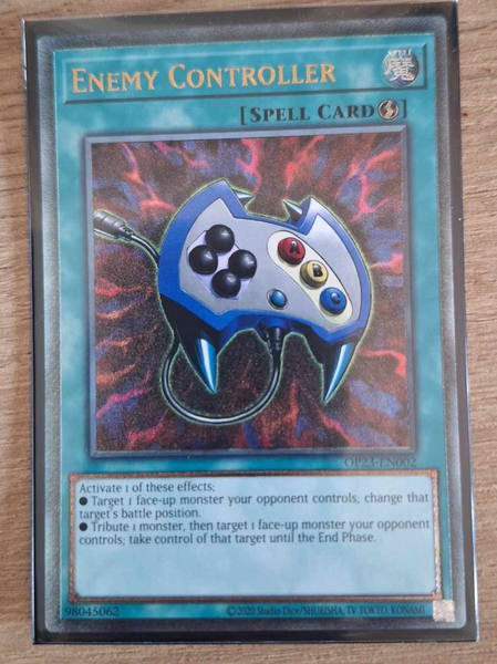 遊戯王 英語版 エネミーコントローラー レリーフ OP23 EU版 予約