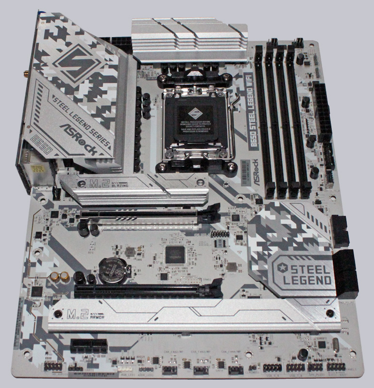ASRock B650 Steel Legend WiFi AMD AM5 Motherboard Review Layout