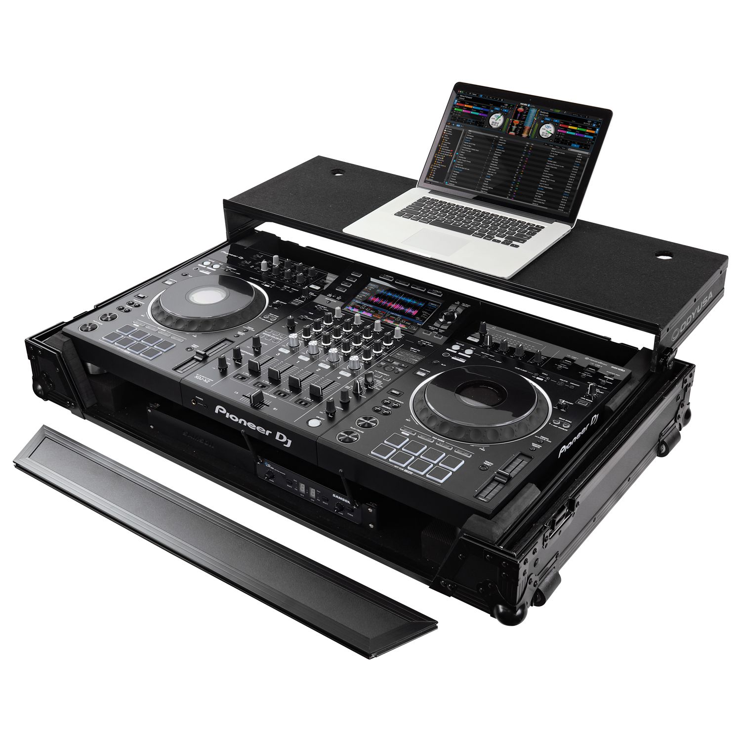 Pioneer XDJ-XZ Black Label Glide Style Case With Wheels and 1U