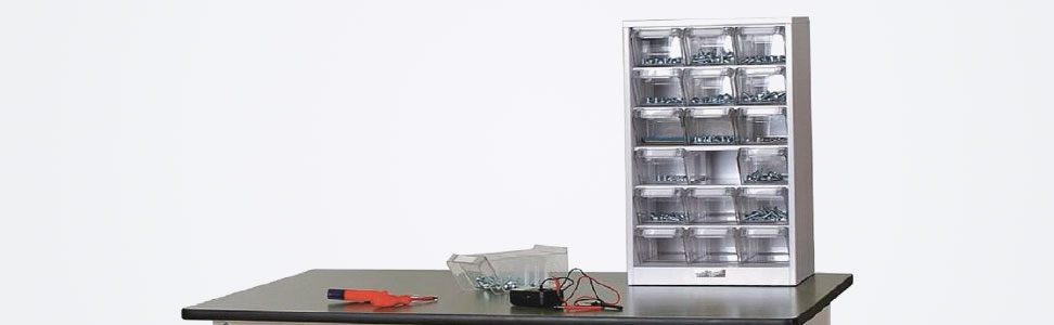 PK-306N 山金工業 パーツキャビネット 小18個 3列6段の通販【法人