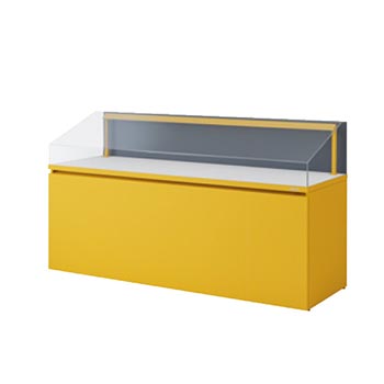 B2B8KF-ZH13 オカムラ ノンエアタイト式透明アクリルショーケース 幅