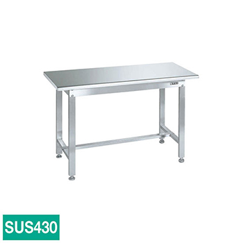 SUS4-096R サカエ ステンレス作業台 R付天板 SUS430 高さ740 幅900
