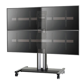 FZS-90M4 オーロラ 大型モニタースタンド 〜60インチ対応 4面マルチ