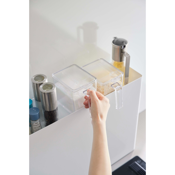 Yamazaki 隠せる調味料ラック タワー ホワイト(6003)