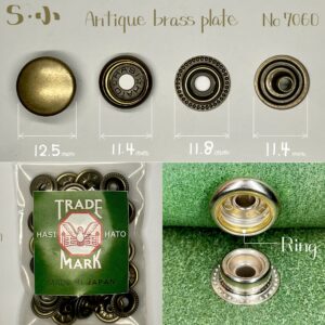 ジャンパーホック (小/ No.7060) 12.5mm【HASI HATO/ 正規品】｜｜製品