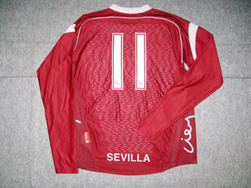 セビージャ Sevilla FC 100周年 選手実着 ユニフォームショップ 2005