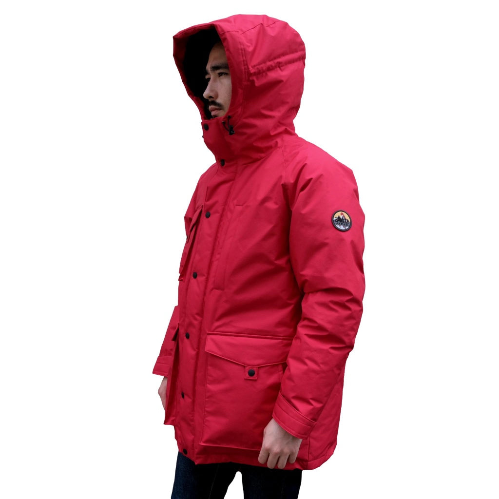 Zanter Antarctic Research Expedition Down Parka Jacket (Red