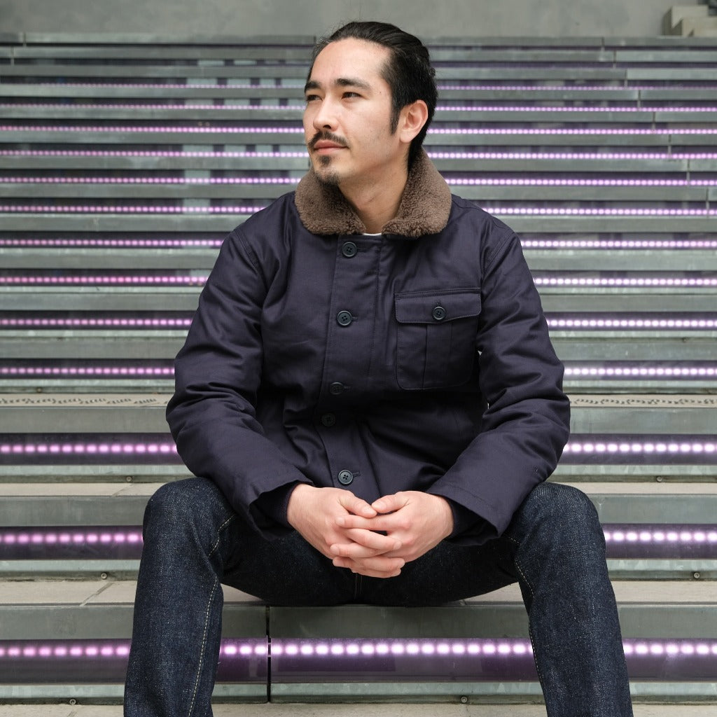 Zanter N1 Down Jacket (Navy) - Okayama Denim