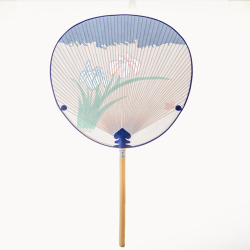 撫川うちわ 中(かきつばた) / 晴れの国おかやま館オンラインショップ