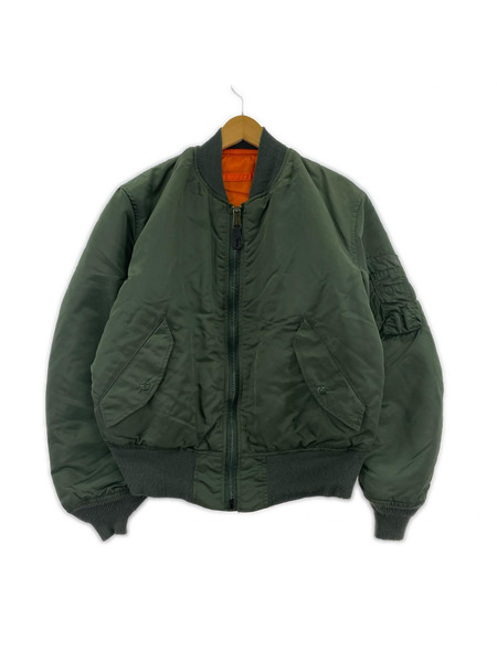 ALPHA フライトジャケット 80-90s MA-1 (M) カーキ｜商品番号