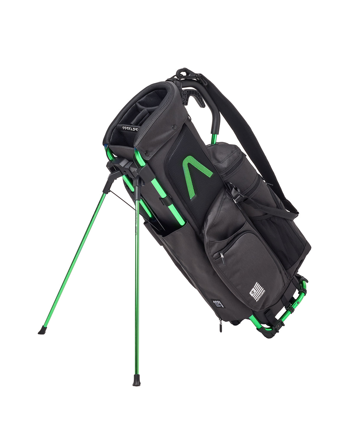 ARMOURIN アーマーイン] ゴルフ キャディバッグ グリーンフレーム