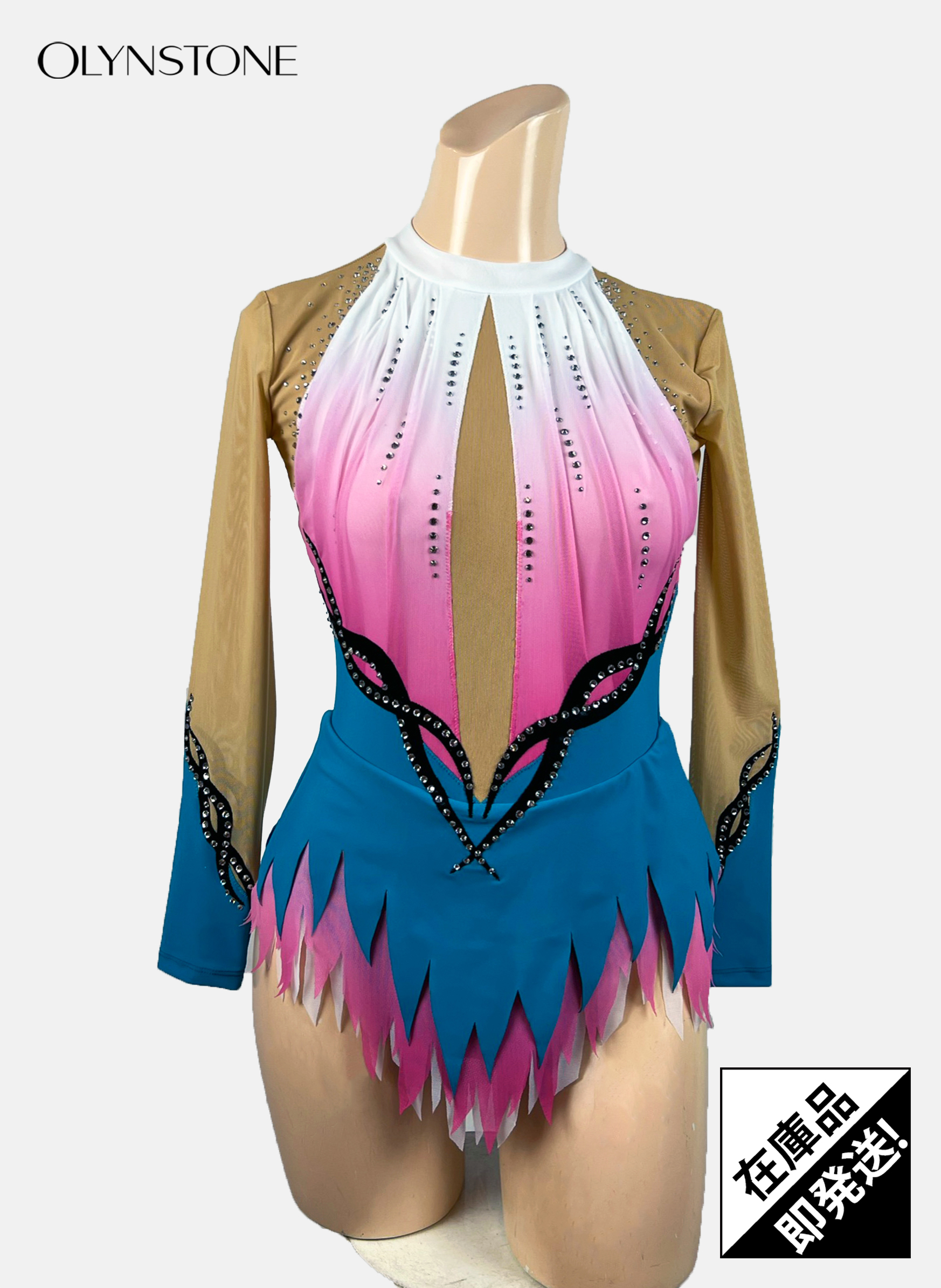 新体操レオタード オリンストーン / 女子新体操レオタードWLUX-2401cr