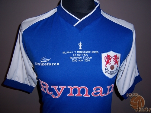 Millwall Cup Shirt football shirt 2004. Sponsored by Ryman