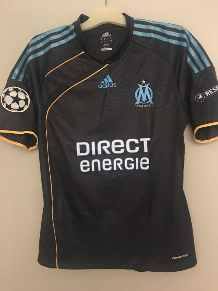 Olympique Marseille Third football shirt 2009 - 2010. Sponsored by