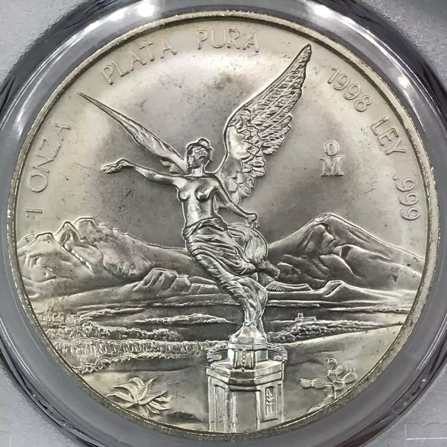 1998-Mo MEXICO Silver ONZA (Troy Ounce of Silver) PCGS MS-67