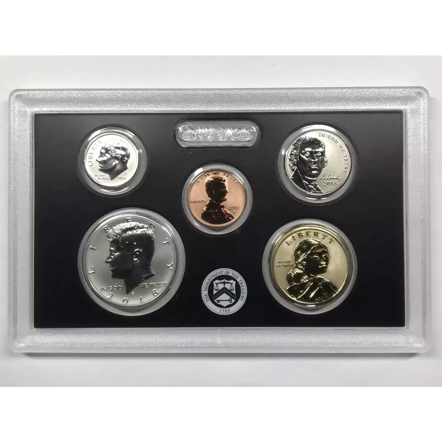 2018-S US San Francisco Mint Silver Reverse Proof Set w OGP - Box