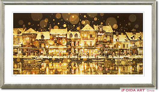 笹倉鉄平 サン・ルーに降る雪 | 絵画など美術品の販売と買取 | 東京