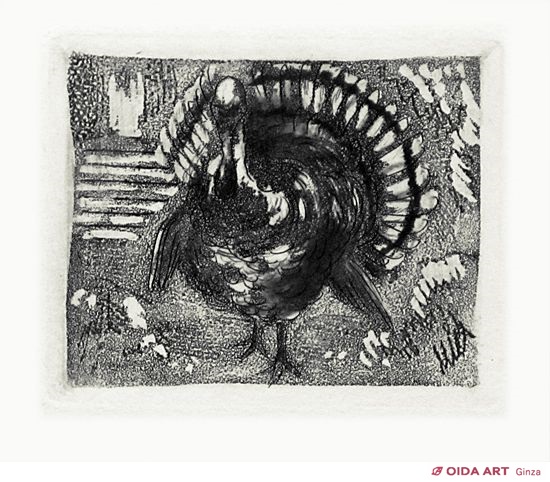 藤田嗣治 獣一党 七面鳥 | 絵画など美術品の販売と買取 | 東京・銀座