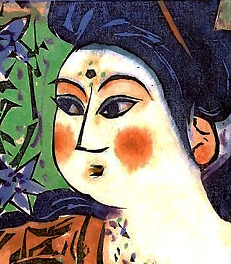 棟方志功 くちなし妃の柵 | 絵画など美術品の販売と買取 | 東京・銀座