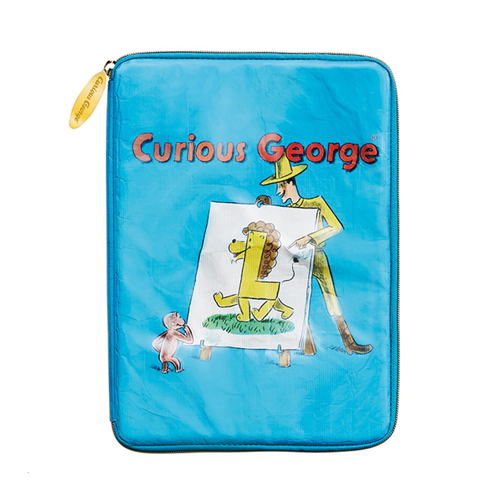 おさるのジョージ タブレットケース アルファベット絵本 - おさるの