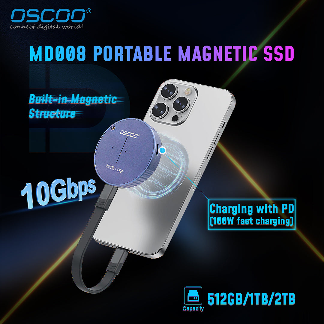 MD008 Magnetic USB 3.2 Gen 2 Portable SSD