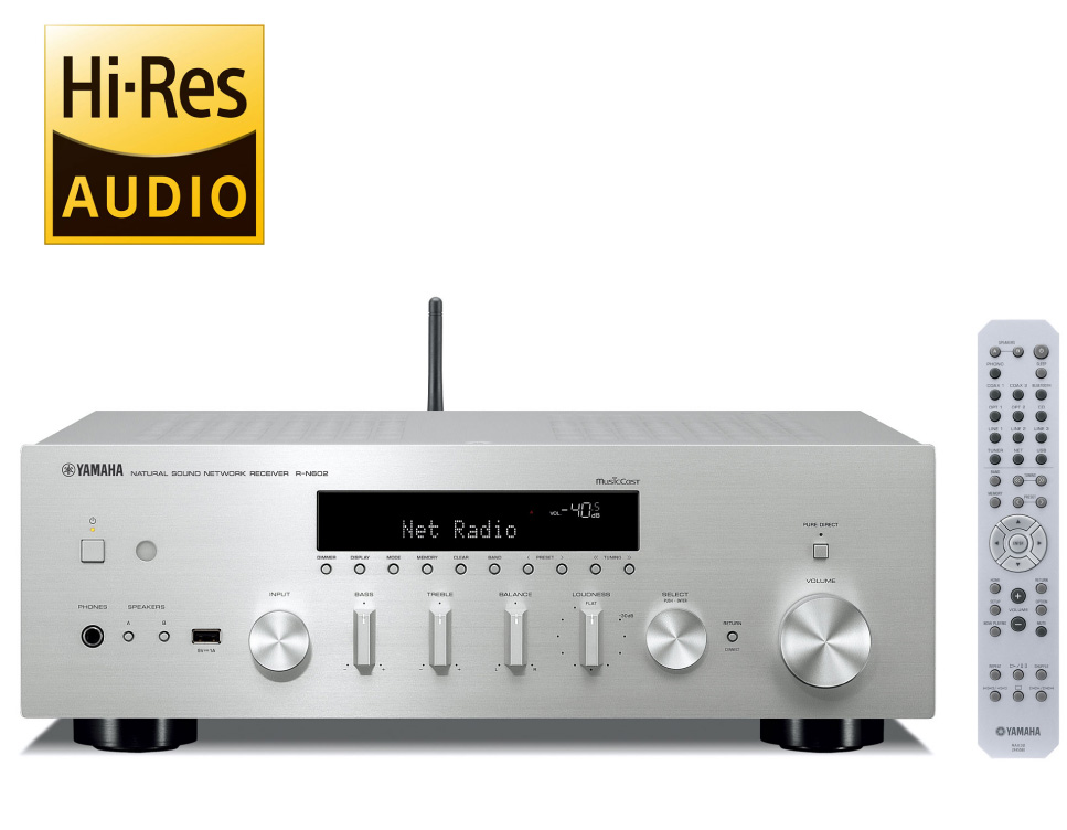 2chステレオにこだわる人のネットワークHiFiレシーバー、YAMAHA R-N602。