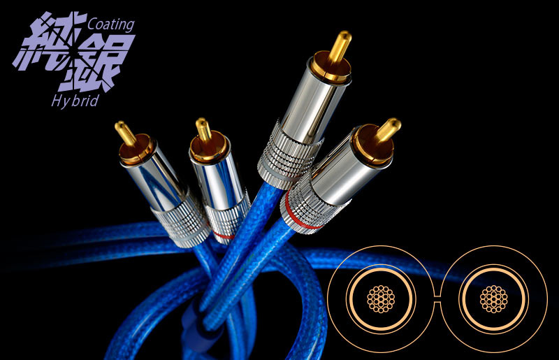 Zonotone/ケーブル/Silver Granster AC-1001 α RCAコネクタ（ペア