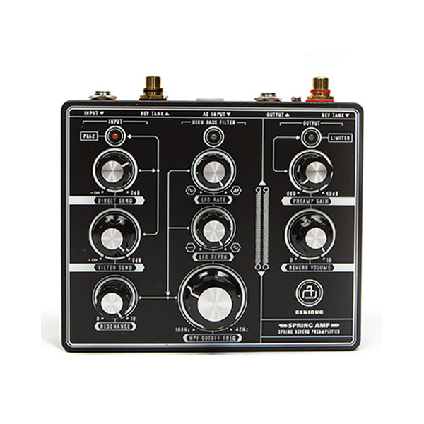 スプリングリバーブタンク専用のHi-Fiなプリアンプ、SPRING AMPが