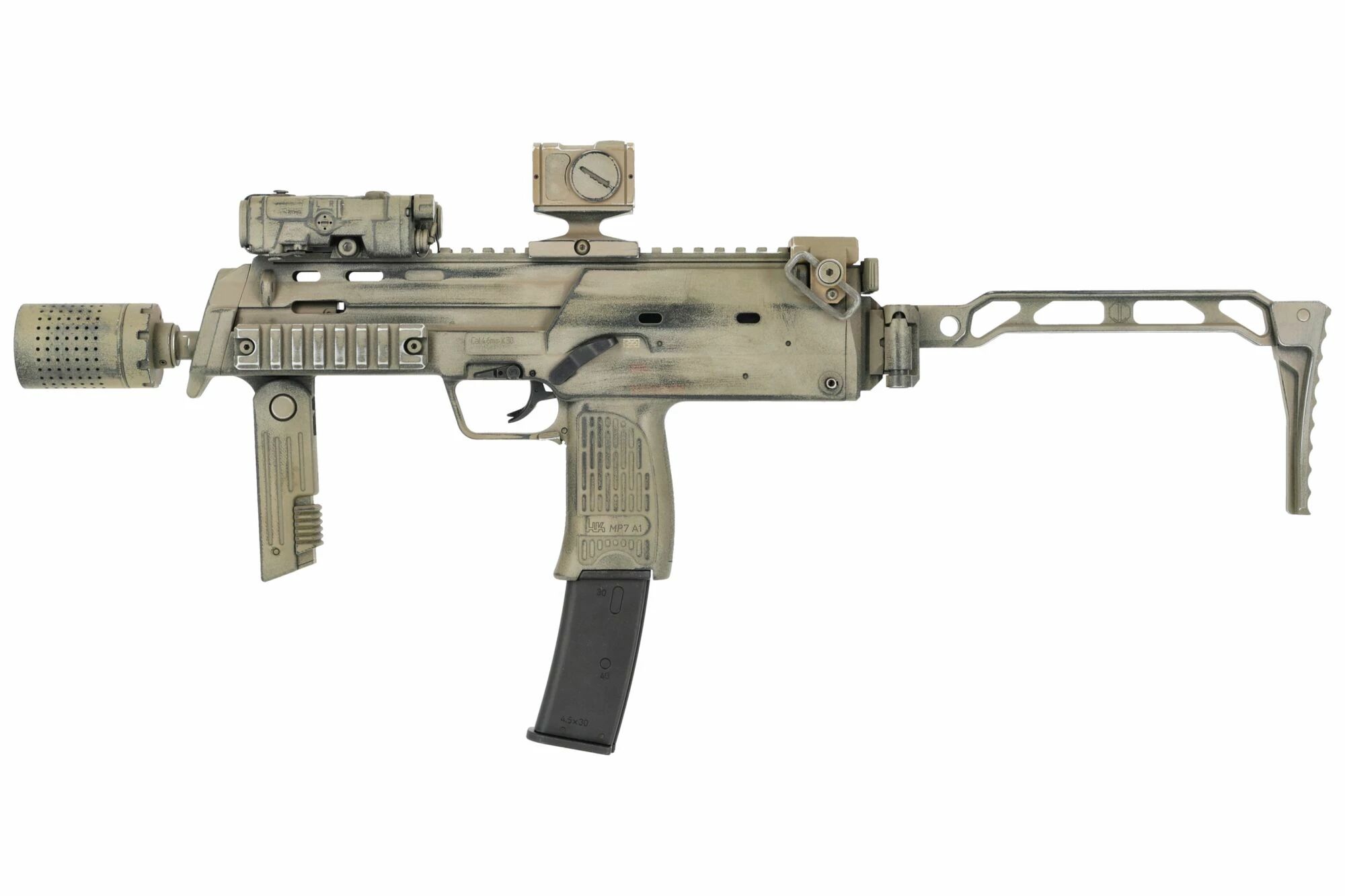 Airsoft replica MP7A1 'Well-Worn' Tokyo Marui GBB Custom