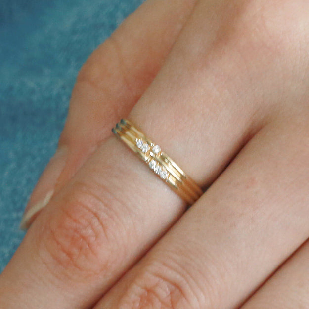 K18/Pt「ウィステリア」リング｜【オレフィーチェ】Orefice