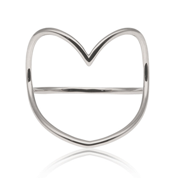 K18/Pt「エルモ ハート」リング｜【オレフィーチェ】Orefice