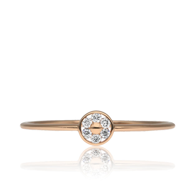 K18/Pt「クライネ」リング｜【オレフィーチェ】Orefice