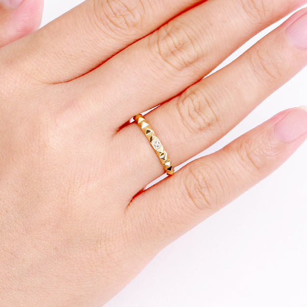 K18/Pt「ダリル」リング｜【オレフィーチェ】Orefice