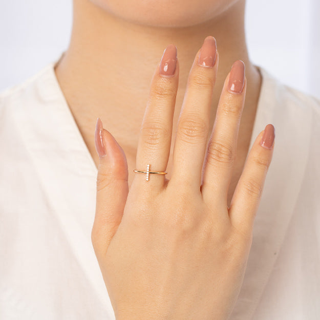 K18/Pt「シモン」リング｜【オレフィーチェ】Orefice