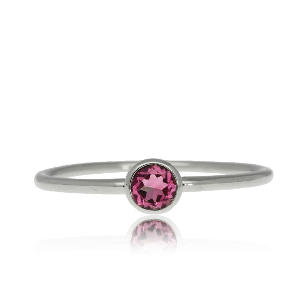 K18/Pt「ピンクトルマリン スフレバース」リング｜【オレフィーチェ